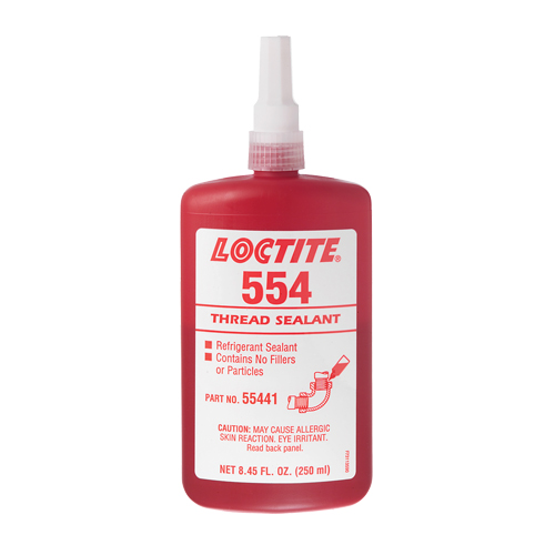 554 Thread Sealant, Bottle, 10 ml, -53.89° C - 148.89° C/-65°F - 300°F Action Paper