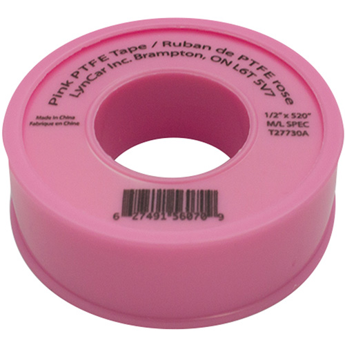 Ruban de Teflon, 520" lo x 1/2" la, Rose Action Paper