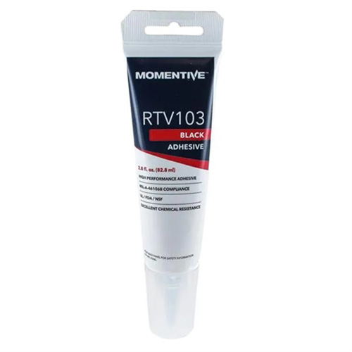Momentive Silicone Sealant, Tube, Black Action Paper