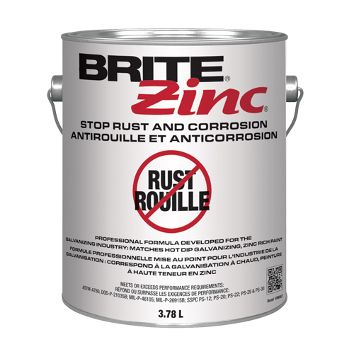 Inhibiteur de corrosion BRITE Zinc, Gallon Action Paper
