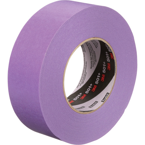 501+ Specialty High-Temperature Masking Tape, 36 mm (1-1/2") x 55 m (180'), Purple Action Paper