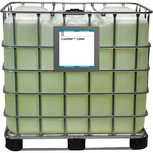 Liquide pour le travail des m&eacute;taux synth&eacute;tique peu mousseux CoolPAK, R&eacute;servoir GRV Action Paper