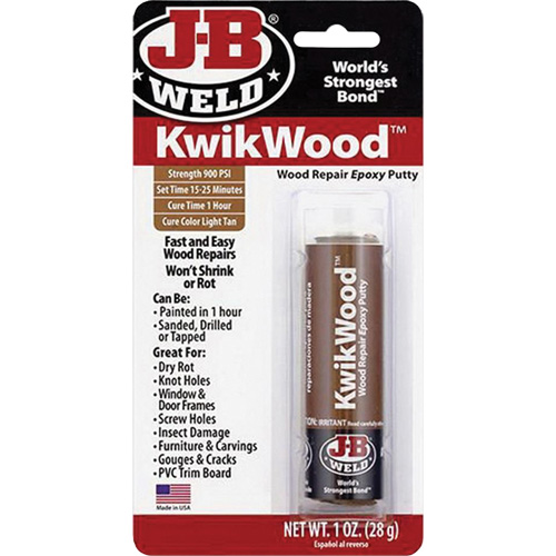 KwikWood Epoxy, 2 oz., Stick, Tan Action Paper