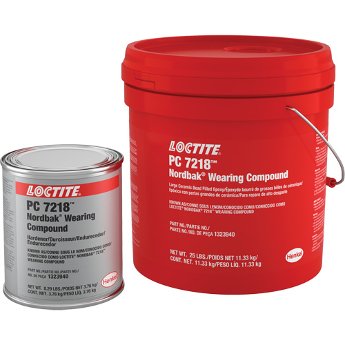 Wearing Compound 7218, 25 lbs., Pail, Two-Part, Grey Action Paper