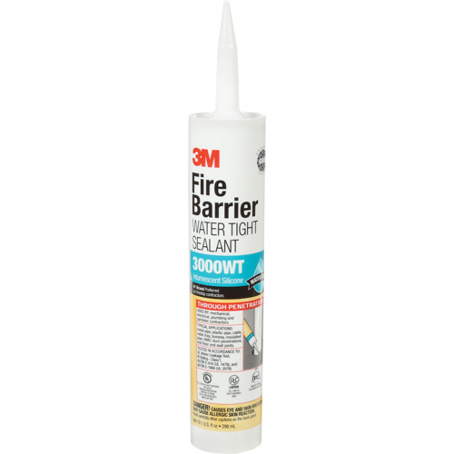 Fire Barrier Sealant 3000 WT, 10.1 oz., Cartridge, Grey Action Paper