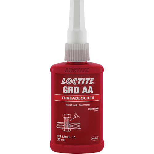 Letter Grade AA Wicking Grade Threadlocker, Green, High, 50 ml, Bottle Action Paper