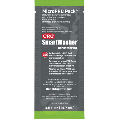 Agent nettoyant antimicrobien MicroPro Pack, 0,5 oz, Pochette Action Paper