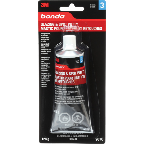 Mastic pour retouches et glaçage Bondo, 4,5 oz., Tube Action Paper