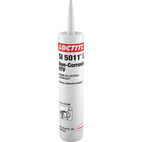 Superflex&reg; SI 5011CL Non-Corrosive RTV Silicone, Cartridge, Clear Action Paper