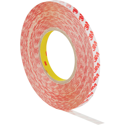 Double-Sided Adhesive Tape, Polyester, 19 mm (0.75") W x 50 m (164') L, 8 mils Thick Action Paper