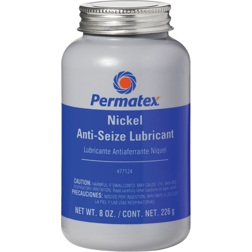 Nickel Anti-Seize Lubricant, Brush Top Can, 2400°F (1316°C) Max. Temp. Action Paper