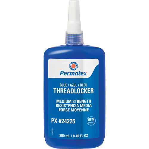 Threadlocker, Blue, Medium, 250 ml, Bottle Action Paper