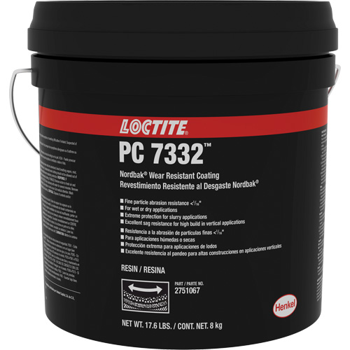 Rev&ecirc;tement de protection contre lusure 7332 Nordbak, Gris, 10 kg, Seau Action Paper
