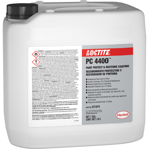 Appr&ecirc;t de protection et de restauration de la peinture PC 4400, 3,8 L, Cruche, Transparent Action Paper