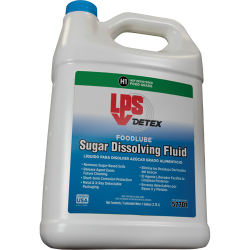 Fluide de dissolution du sucre Detex FoodLube, Bouteille Action Paper