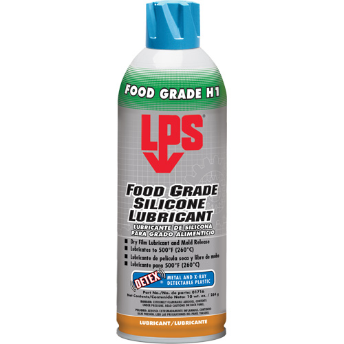 Detex&reg; Food Grade Silicone Lubricant, Aerosol Can Action Paper