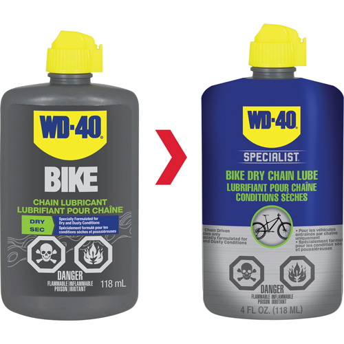 Bike Dry Chain Lubricant, Bottle Action Paper