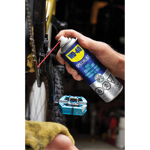Bike Chain Lubricant, Aerosol Can Action Paper