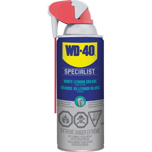 Specialist&reg; High-Performance White Lithium Grease, Aerosol Can Action Paper