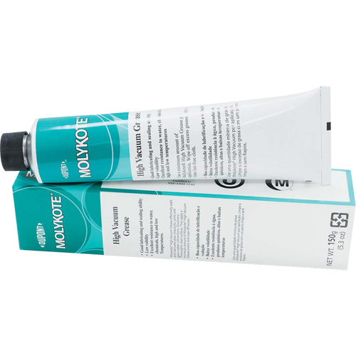 Molykote Hi-Vac Silicone-Based High Vacuum Grease, 5.3 oz., Tube Action Paper