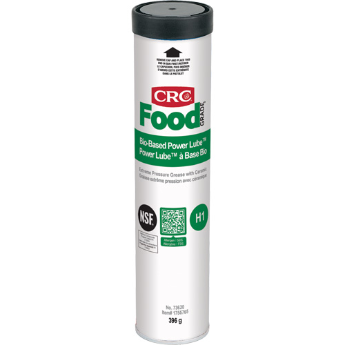 FoodGrade Bio Based Power Lube Extreme Pressure Grease with Ceramic, Cartridge Action Paper