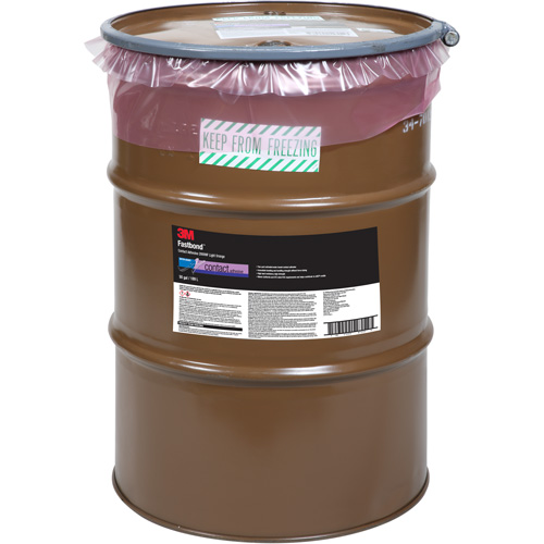Fastbond Contact Adhesive, Drum, 50 gal., Amber Action Paper