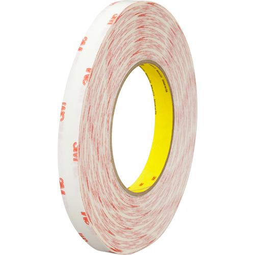 Ruban double face en textile 9456, 25,4 mm (1") x 66 m (216'), Transparent Action Paper