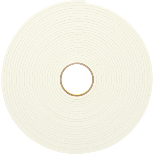 Ruban double face en mousse d'ur&eacute;thane, 16,5 m (54') lo x 12,7 mm (1/2") la, 25 mils, Ur&eacute;thane Action Paper