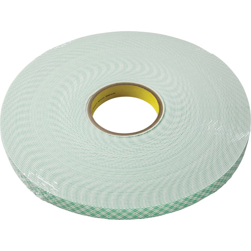Double-Coated Foam Tape, 33 m (108') L x 18 mm (3/4") W, 62.5 mils, Urethane Action Paper
