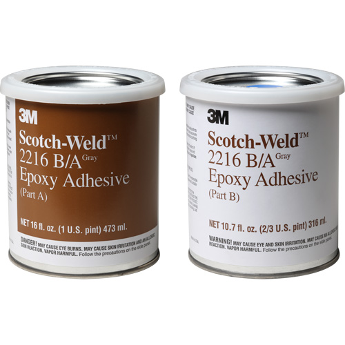 Scotch-Weld Adhesive, 32 fl. oz., Kit, Two-Part, Grey Action Paper