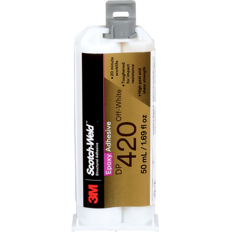 Scotch-Weld Adhesive, 1.25 fl. oz., Cartridge, Two-Part, Off-White Action Paper