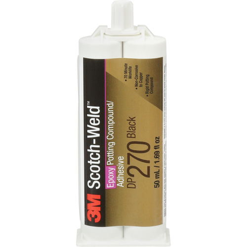 Scotch-Weld Potting Compound, 1.7 fl. oz., Dual Cartridge, Two-Part, Black Action Paper