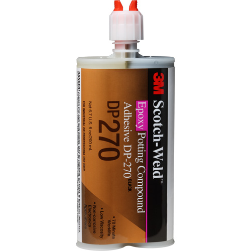 Scotch-Weld Potting Compound, 200 ml, Dual Cartridge, Two-Part, Black Action Paper
