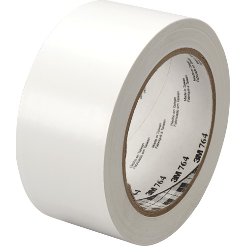 Ruban en vinyle pour travaux g&eacute;n&eacute;raux 764, 25,4 mm (1") la x 32,9 m (108') lo, 5 mils, Blanc Action Paper