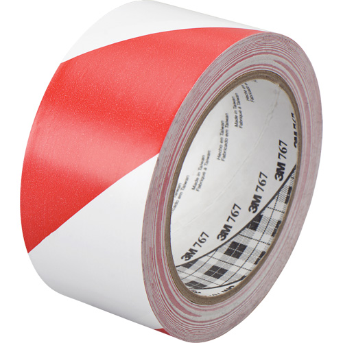 Ruban de signalisation de danger 767, 50,8 mm (2") x 33 m (108'), Rouge/Blanc Action Paper