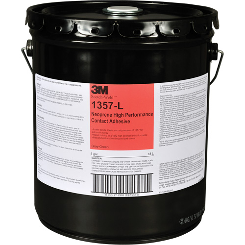 Neoprene High-Performance Contact Adhesive, Drum, 5 gal., Green Action Paper