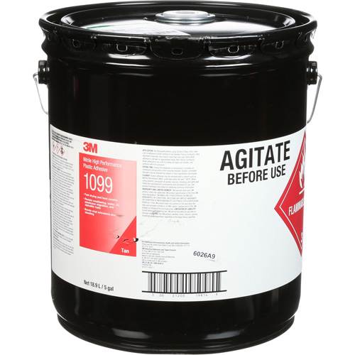 Scotch-Weld Nitrile High-Performance Adhesive, 5 gal., Pail, Yellow Action Paper