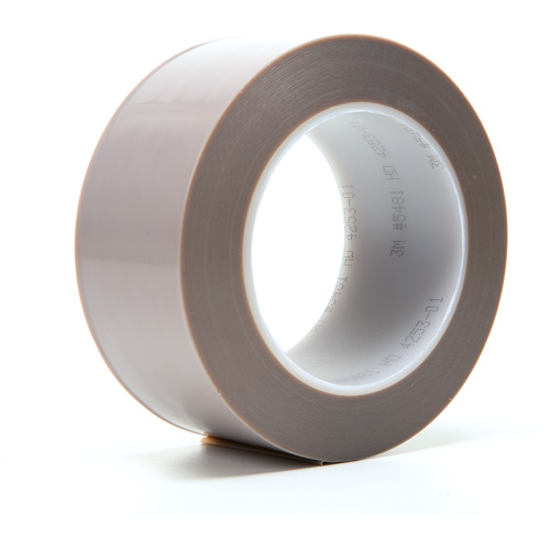 PTFE Skived Film Tape, PTFE, 25.4 mm (1") W x 33 m (108') L, 6.8 mils Thick Action Paper
