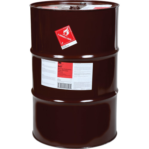 Adh&eacute;sive en nitrile haute performance pour caoutchouc et joint &eacute;tanche Scotch-Weld, Baril, Brun Action Paper