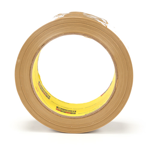 Ruban pour sceller les boîtes Scotch 375, Adh&eacute;sif Thermofusible, 3,1 mils, 48 mm (2") x 50 m (164') Action Paper