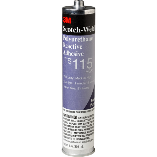 Scotch-Weld PUR Adhesive, 10 oz., Cartridge, Clear Action Paper