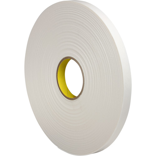 Foam Tape, 16.5 m (54') L x 18 mm (3/4") W, 6 mils, Urethane Action Paper