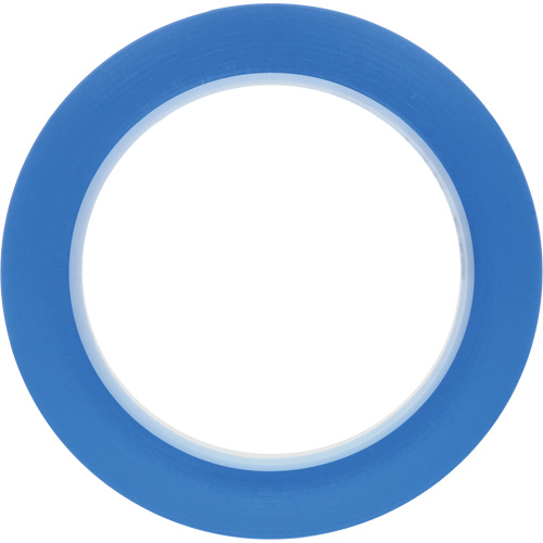 471 Vinyl Tape, 6 mm (1/4") W x 32.9 m (108') L, 5.2 mils, Blue Action Paper