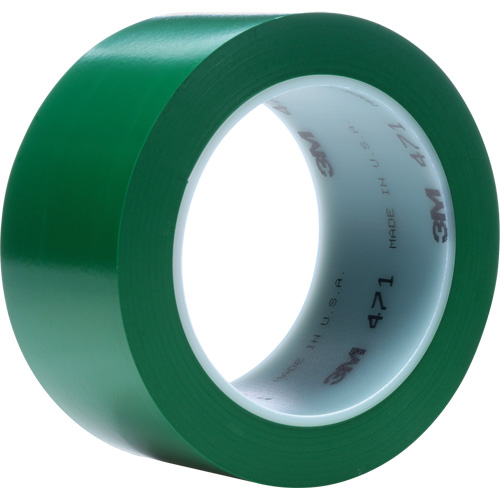 Ruban en vinyle 471, 76 mm (3") la x 32,9 m (108') lo, 5,3 mils, Vert Action Paper