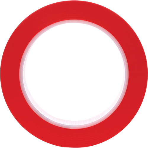 Ruban en vinyle 471, 25,4 mm (1") la x 32,9 m (108') lo, 5,2 mils, Rouge Action Paper