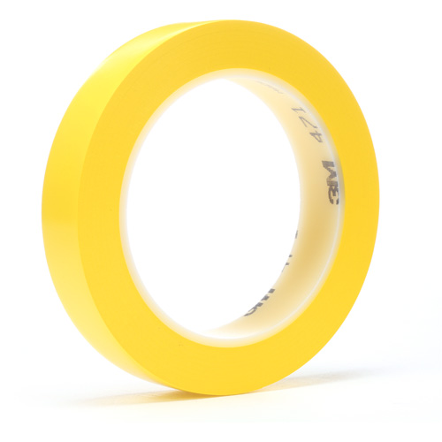 Ruban en vinyle 471, 6 mm (1/4") la x 32,9 m (108') lo, 5,2 mils, Jaune Action Paper
