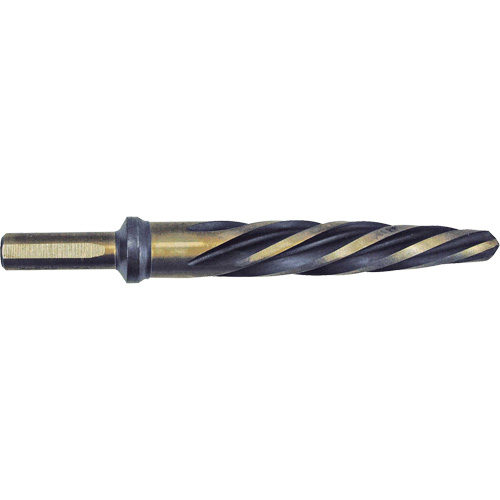 Jet-Kut&reg; Black & Gold Premium Car Reamer, 3/4", Spiral Flute, High Speed Steel, 3-Flat Shank Action Paper