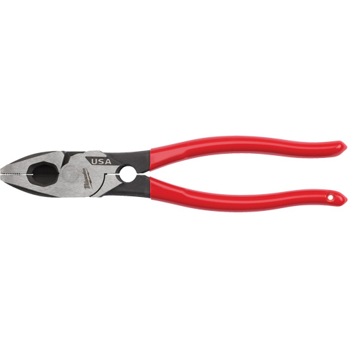 Lineman's Dipped Grip Pliers with Thread Cleaner Action Paper