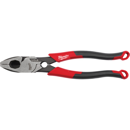Lineman's Comfort Grip Pliers with Thread Cleaner Action Paper