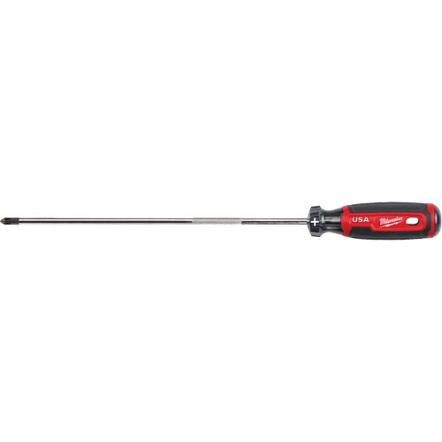 Tournevis Phillips, Tige de #2, Ronde, 363 mm lo, Prise en Coussin&eacute;e Action Paper